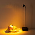 Cylindrical Iron Dining Room Table Lamp