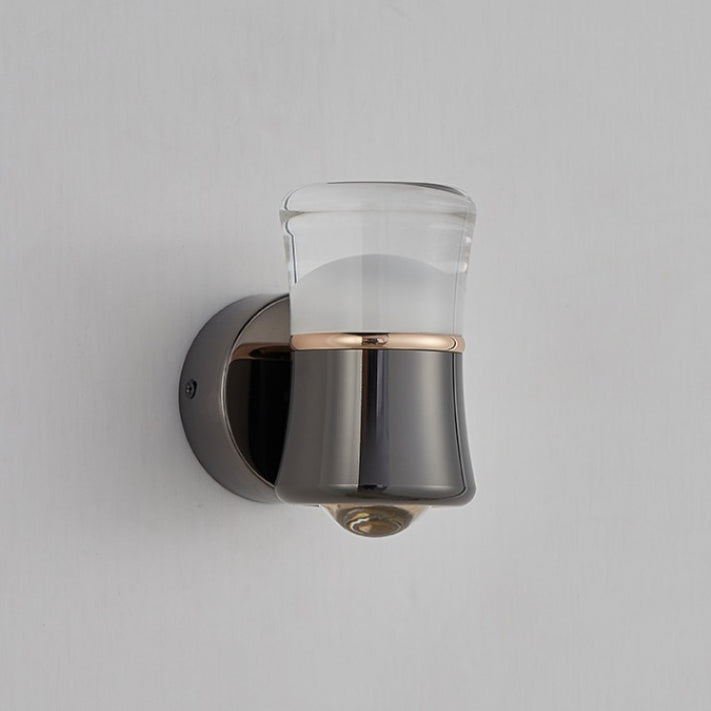 Cylindrical Aluminum Iron Acrylic Wall Lamp