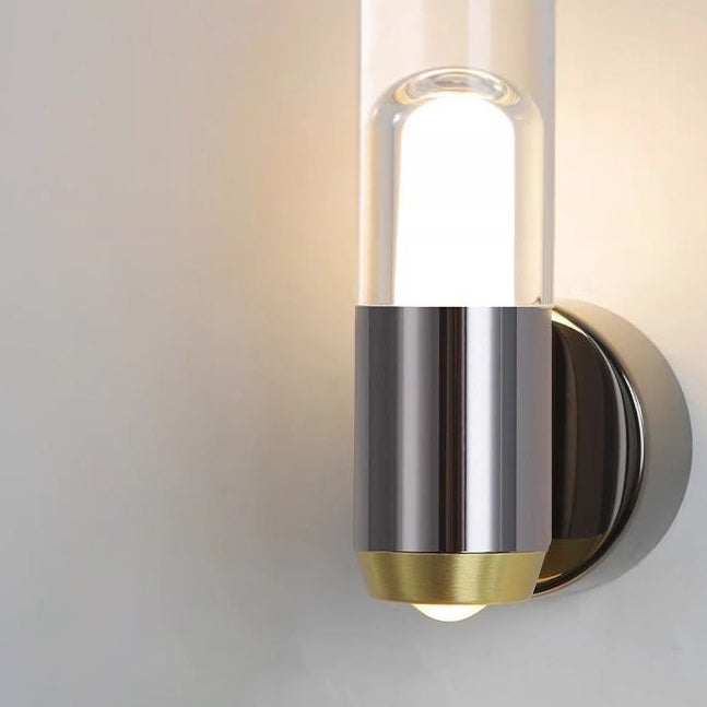 Cylindrical Aluminum Iron Acrylic Wall Lamp