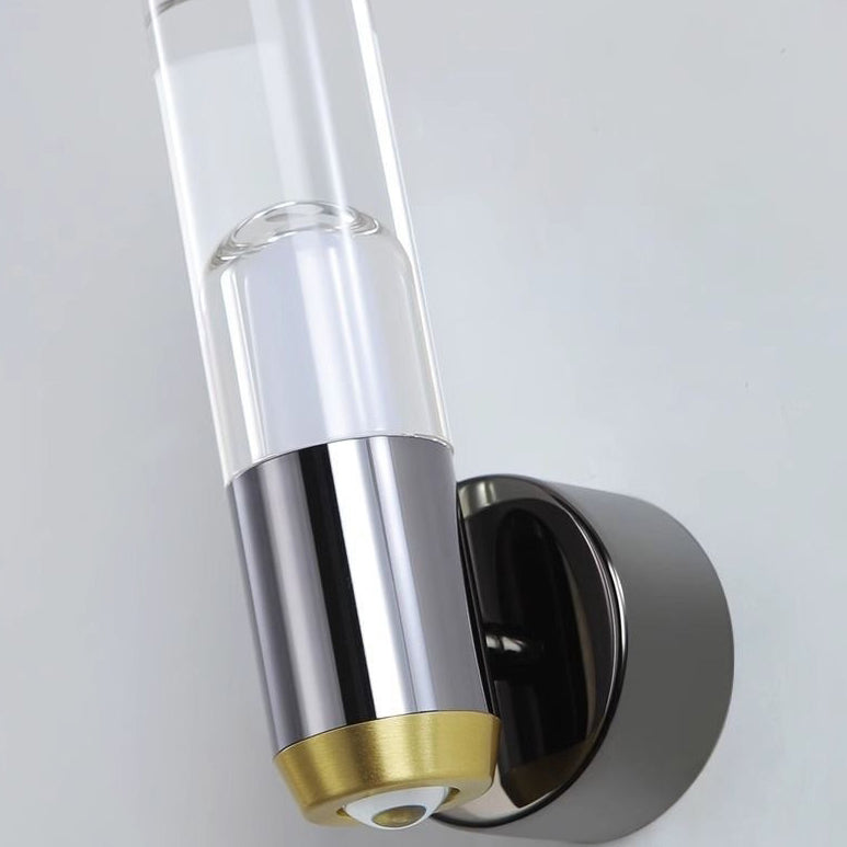 Cylindrical Aluminum Iron Acrylic Wall Lamp