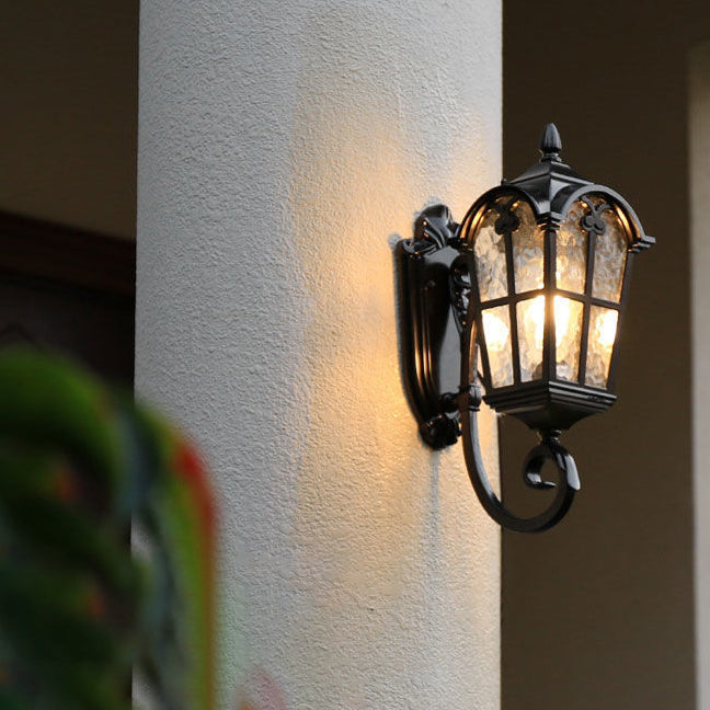 Quadrilateral Lace Aluminum Printed Outdoor Light