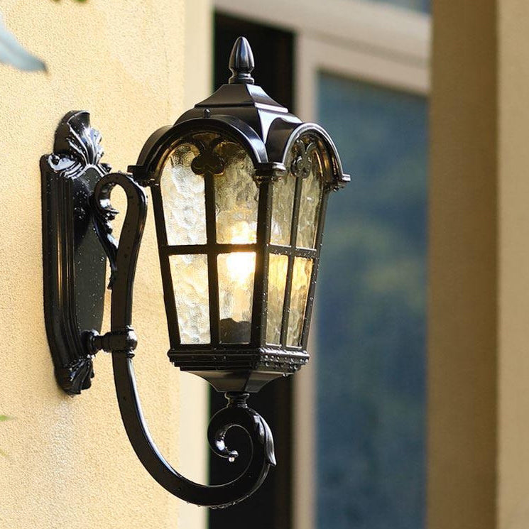 Quadrilateral Lace Aluminum Printed Outdoor Light