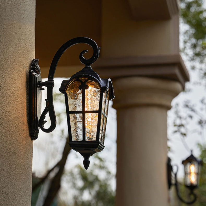 Quadrilateral Lace Aluminum Printed Outdoor Light