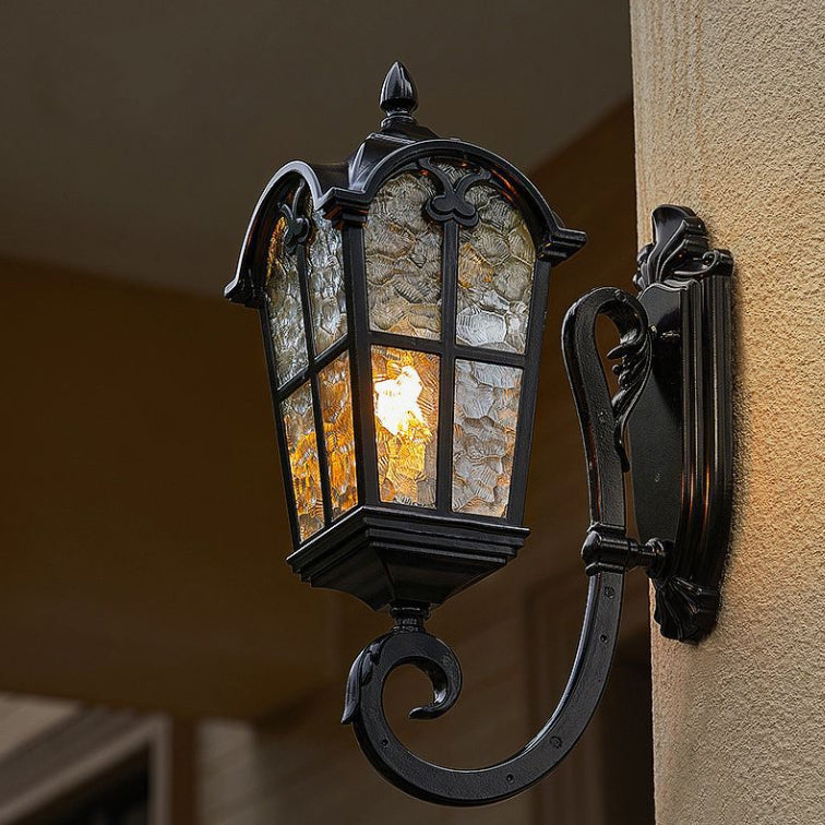 Quadrilateral Lace Aluminum Printed Outdoor Light