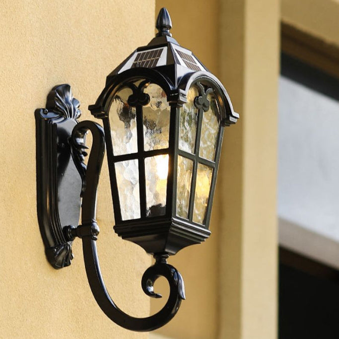 Quadrilateral Lace Aluminum Printed Outdoor Light