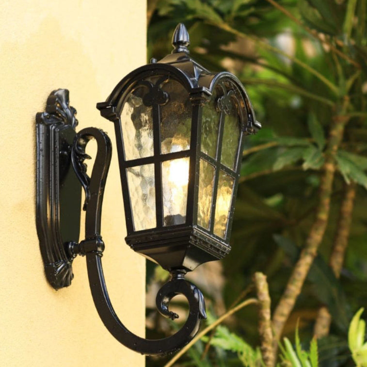 Quadrilateral Lace Aluminum Printed Outdoor Light