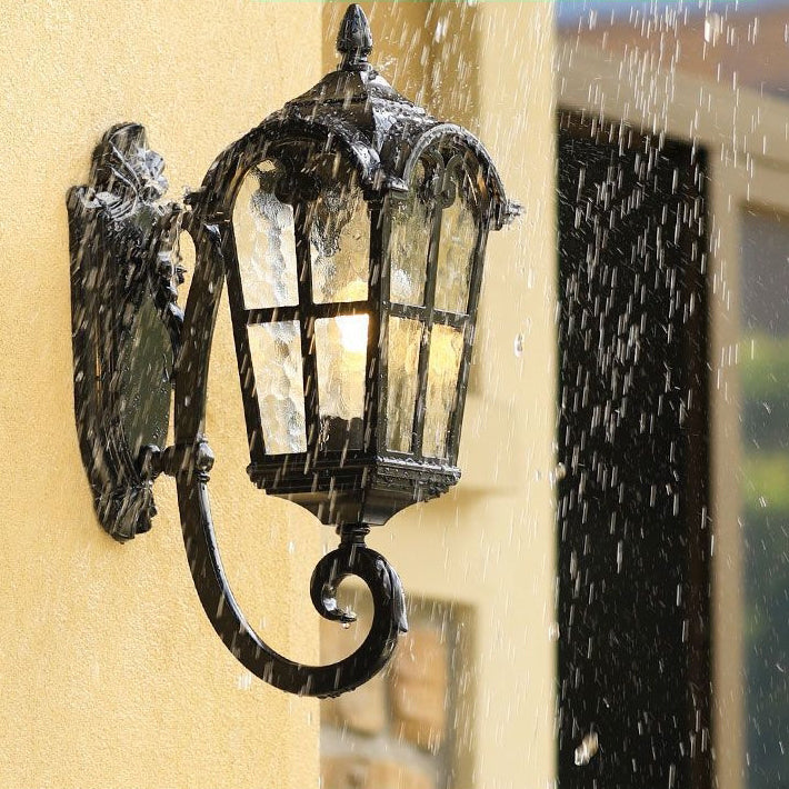 Quadrilateral Lace Aluminum Printed Outdoor Light