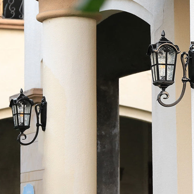 Quadrilateral Lace Aluminum Printed Outdoor Light