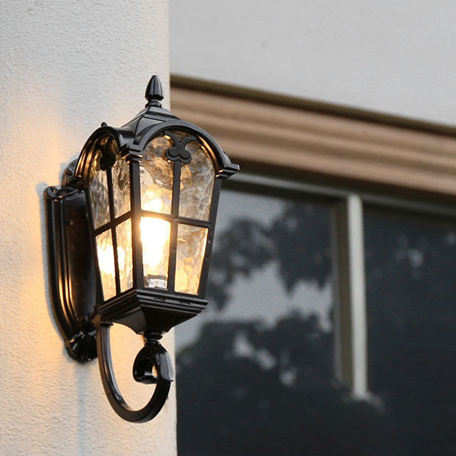 Quadrilateral Lace Aluminum Printed Outdoor Light