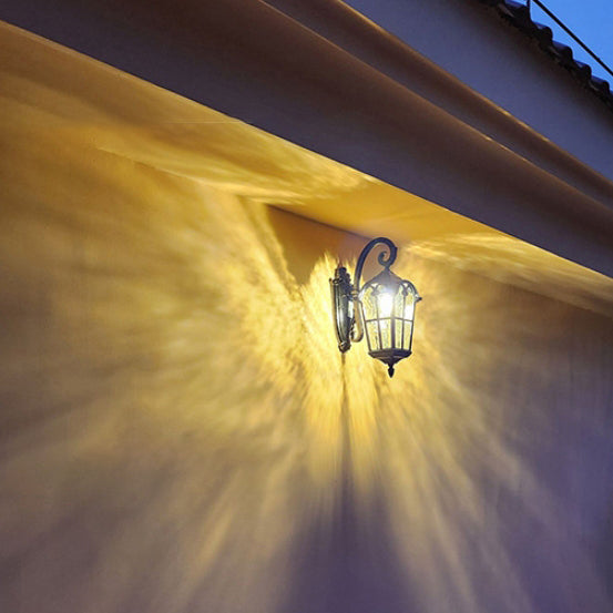 Quadrilateral Lace Aluminum Printed Outdoor Light