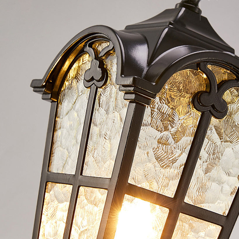 Quadrilateral Lace Aluminum Printed Outdoor Light