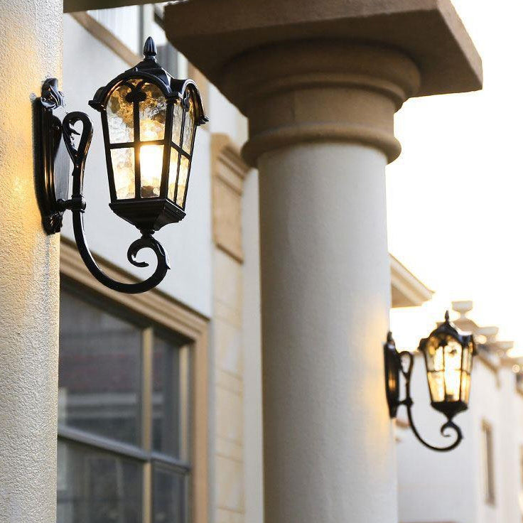 Quadrilateral Lace Aluminum Printed Outdoor Light