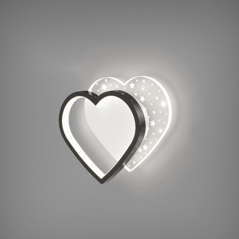 Square Round Heart Oval Wall Lamp