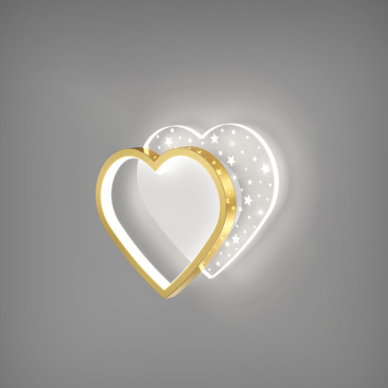 Square Round Heart Oval Wall Lamp