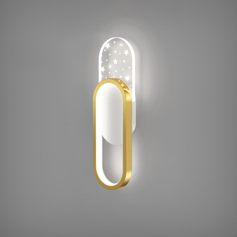 Square Round Heart Oval Wall Lamp