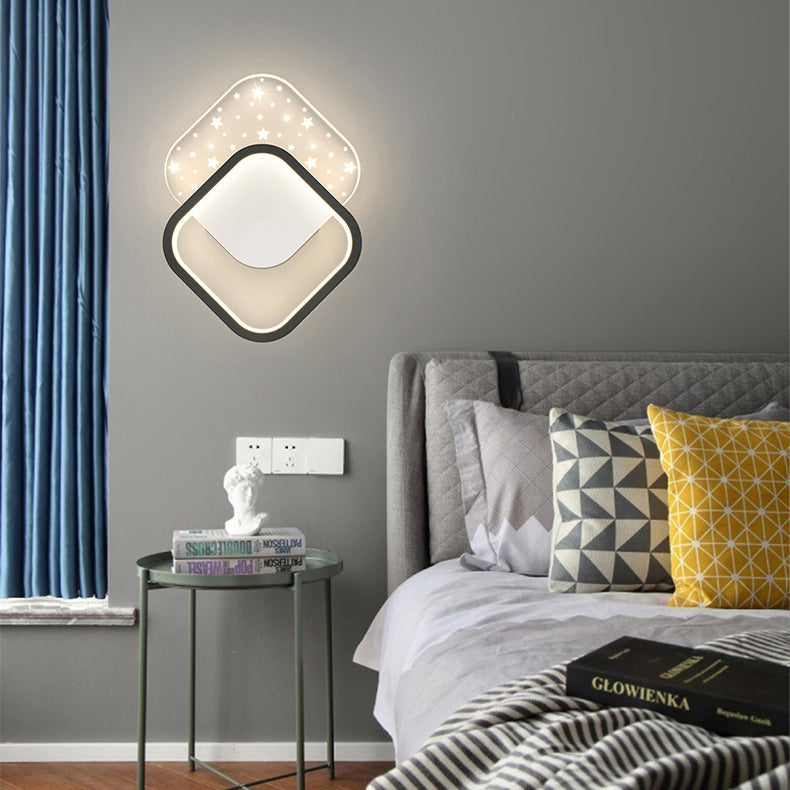 Square Round Heart Oval Wall Lamp
