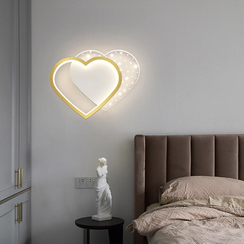 Square Round Heart Oval Wall Lamp
