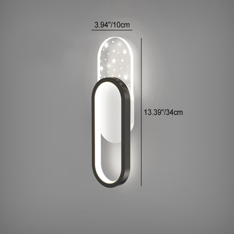 Square Round Heart Oval Wall Lamp