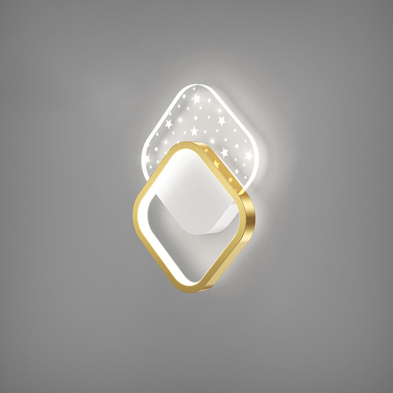 Square Round Heart Oval Wall Lamp