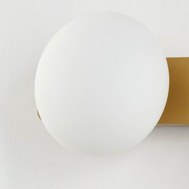 Rectangle Round Globe Aluminum Wall Lamp