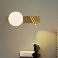 Rectangle Round Globe Aluminum Wall Lamp