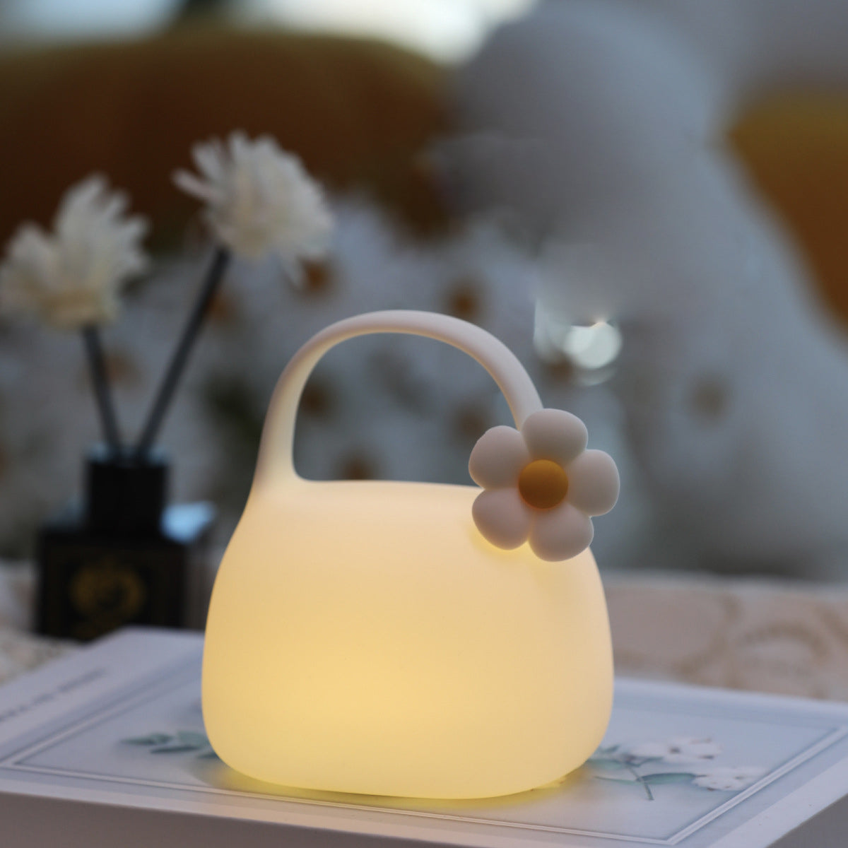 Handbag Silicone ABS Living Table Lamp