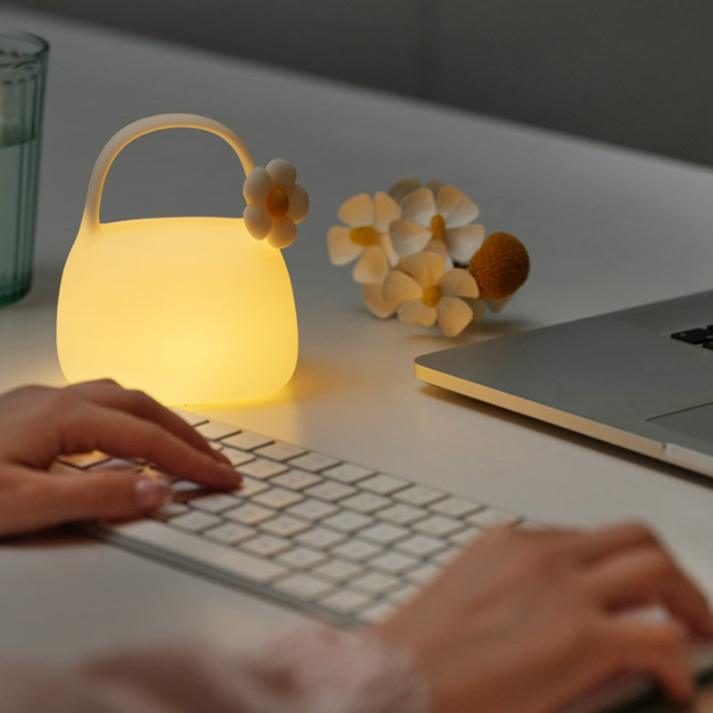 Handbag Silicone ABS Living Table Lamp