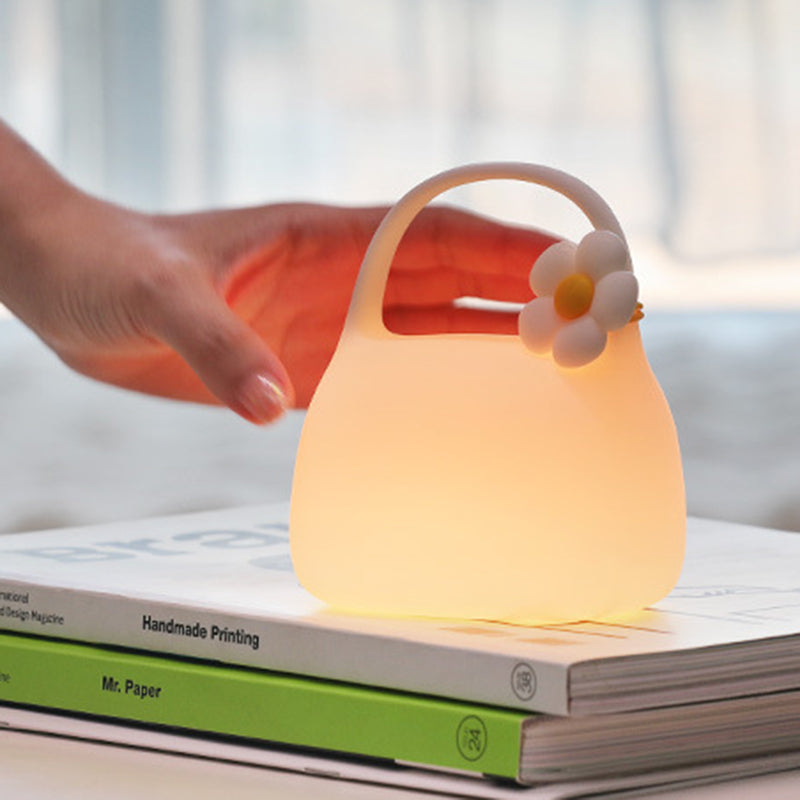 Handbag Silicone ABS Living Table Lamp