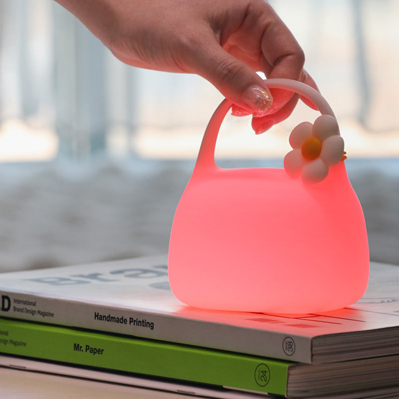 Handbag Silicone ABS Living Table Lamp