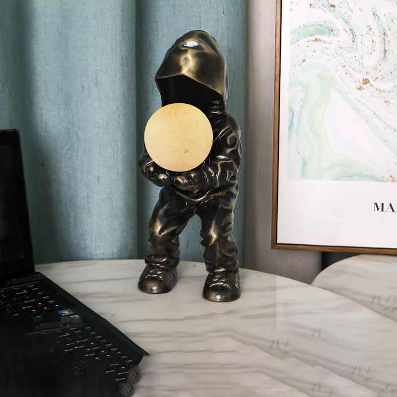 Boy Globe Resin PLA Table Lamp