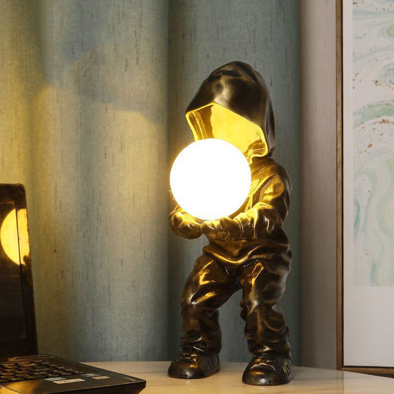 Boy Globe Resin PLA Table Lamp