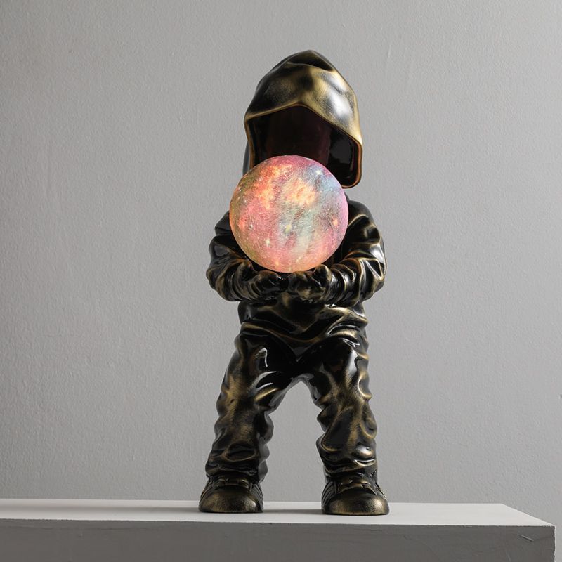 Boy Globe Resin PLA Table Lamp
