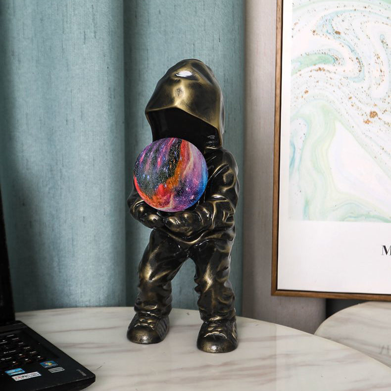 Boy Globe Resin PLA Table Lamp