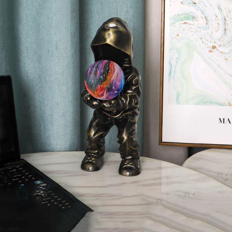Boy Globe Resin PLA Table Lamp