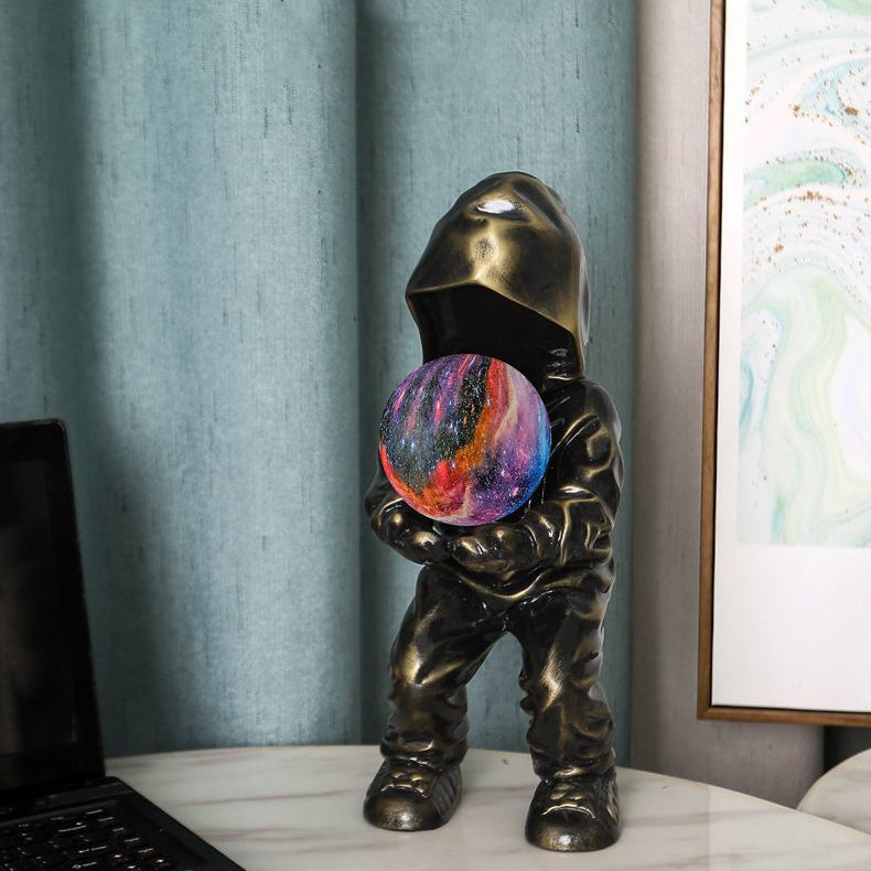 Boy Globe Resin PLA Table Lamp