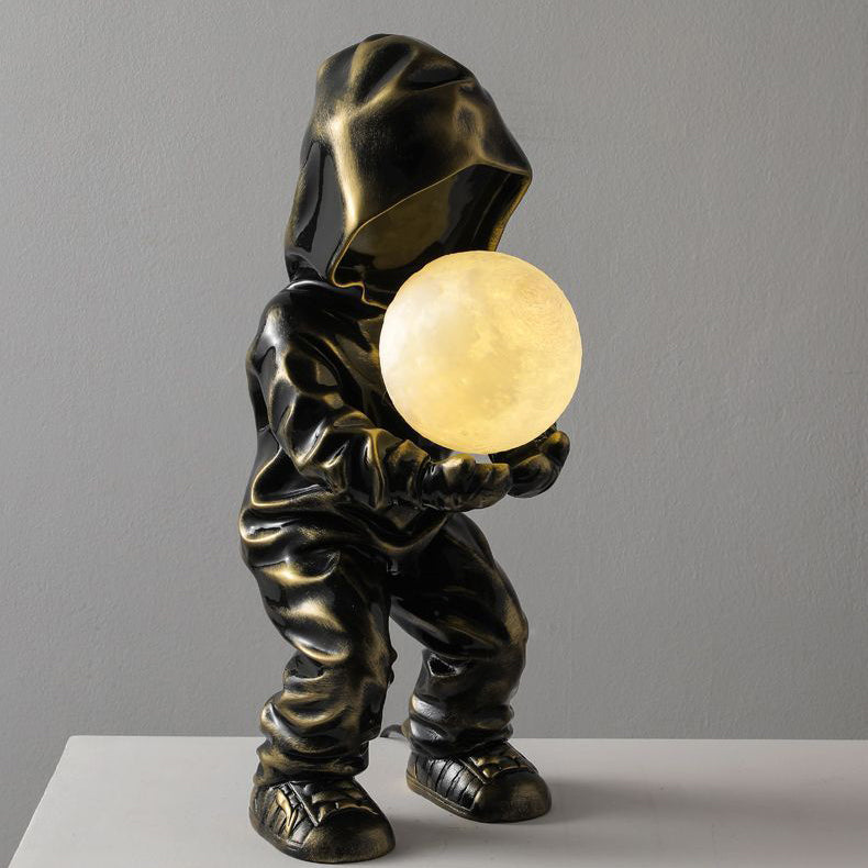 Boy Globe Resin PLA Table Lamp