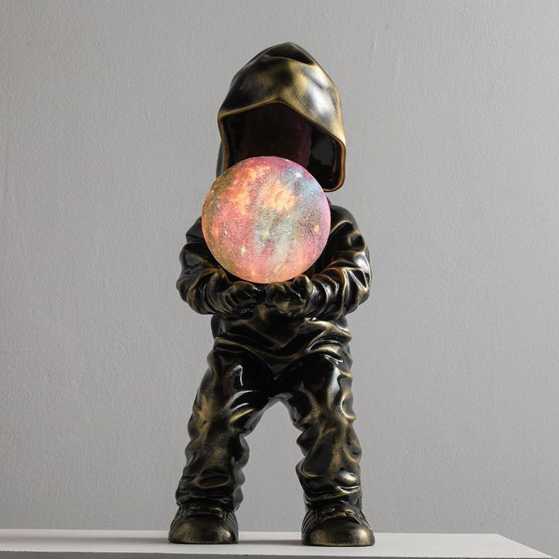 Boy Globe Resin PLA Table Lamp