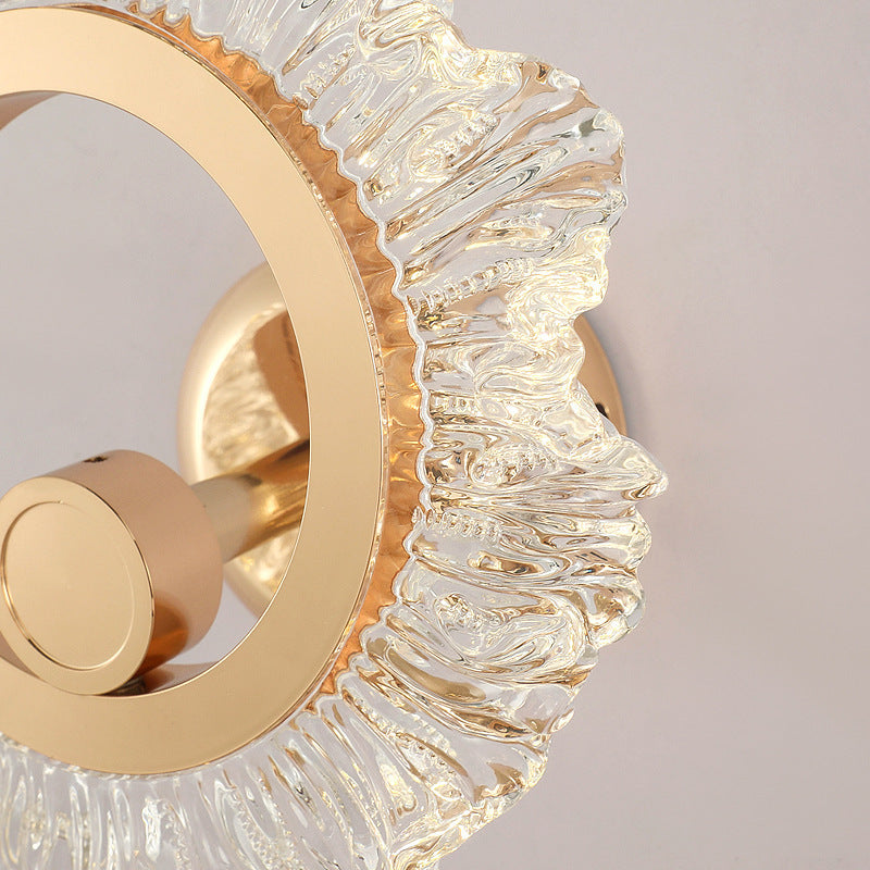 Round Petal Shape Iron Wall Lamp