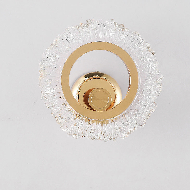 Round Petal Shape Iron Wall Lamp