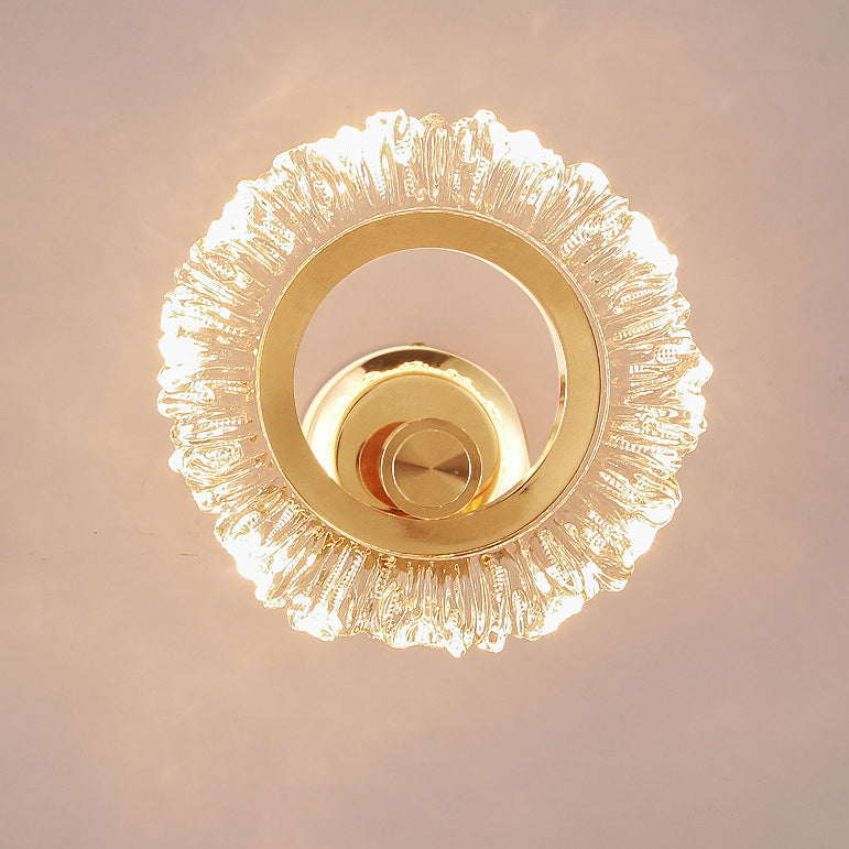 Round Petal Shape Iron Wall Lamp