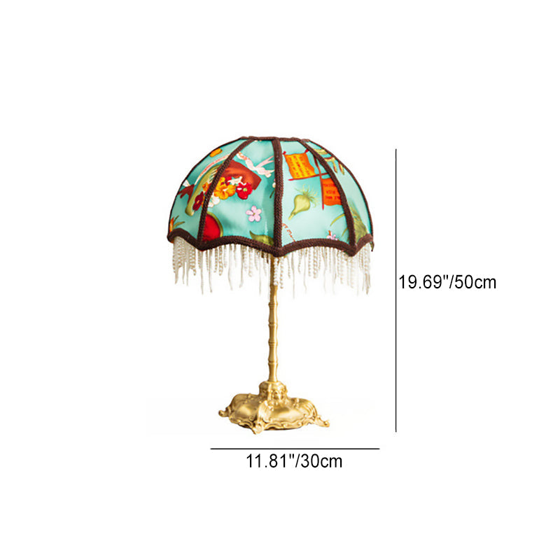 Dome Half Round Pearl Table Lamp