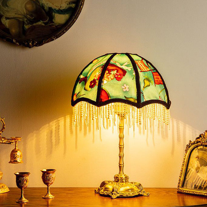 Dome Half Round Pearl Table Lamp