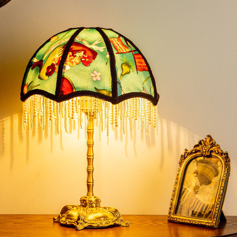Dome Half Round Pearl Table Lamp