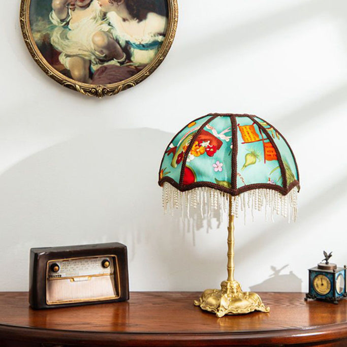 Dome Half Round Pearl Table Lamp