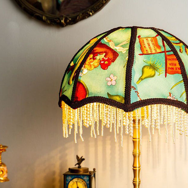 Dome Half Round Pearl Table Lamp