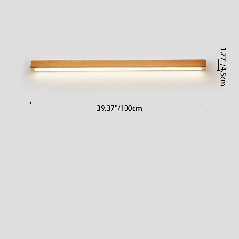 Solid Wood Strip Wall Lamp