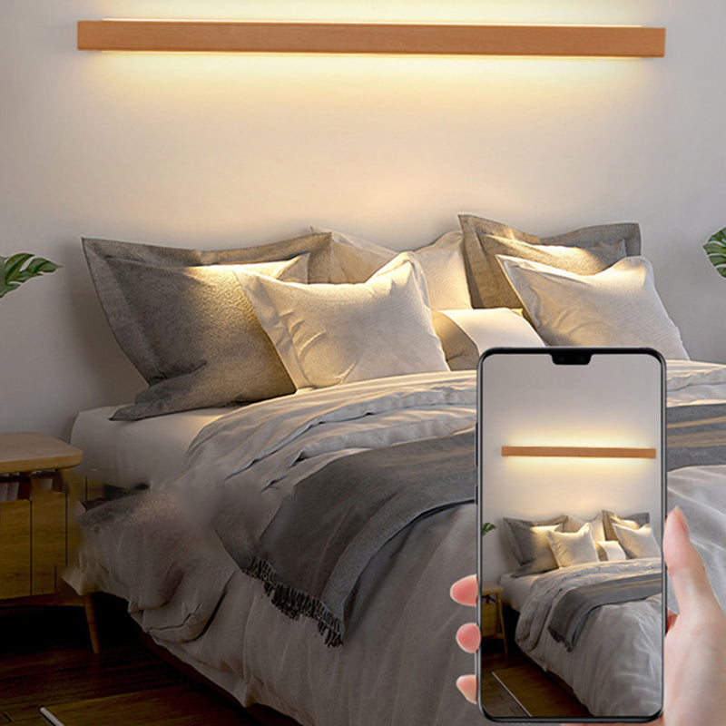 Solid Wood Strip Wall Lamp