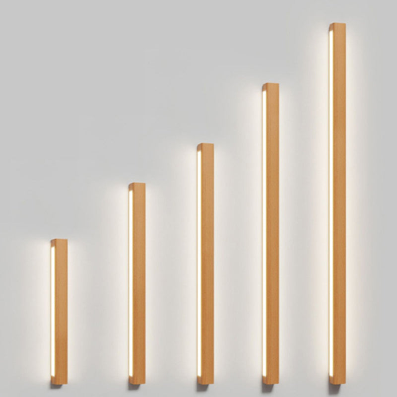 Solid Wood Strip Wall Lamp