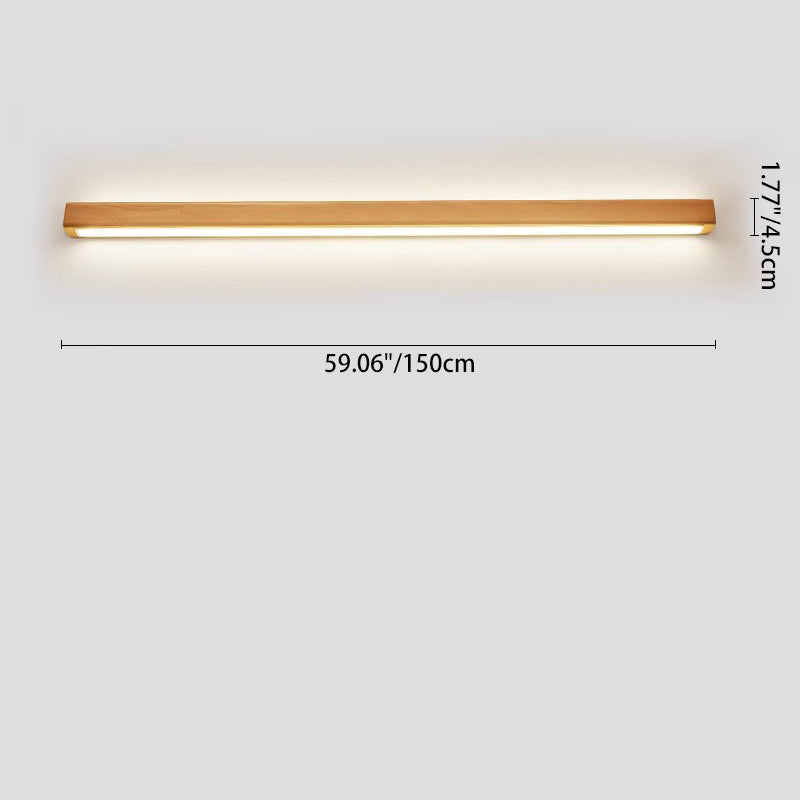 Solid Wood Strip Wall Lamp