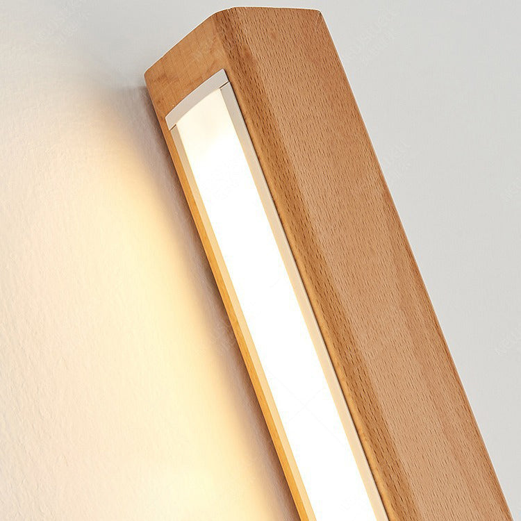 Solid Wood Strip Wall Lamp